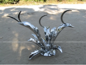 rustfritt stål artisjokk blomsterskulptur innendørs skulptur